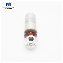 4inch 102mm SUS304/316L Sanitary Stainless Steel Electric /Pneumatic Valve Butterfly Valve With Actuator